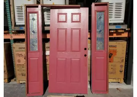 Front Door and 2 Side Panels For House